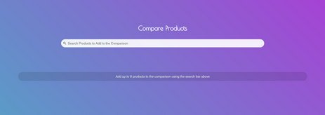 Product Comparison Feature on Neofiliac