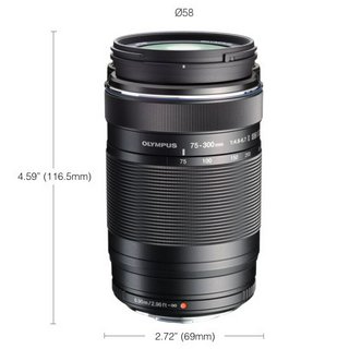 Olympus M.Zuiko ED 75-300mm F4.8-6.7 II MFT Lens (2013)